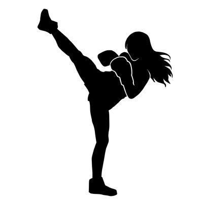 Silhouette of a kickboxing woman posters for the wall • posters martial art, fight, action | myloview.com Martial Art, Kickboxing, Woman Boxing, Kickboxing Women, Boxing Posters, Kick Boxing, Women Poster, Women Boxing, Boxing Training