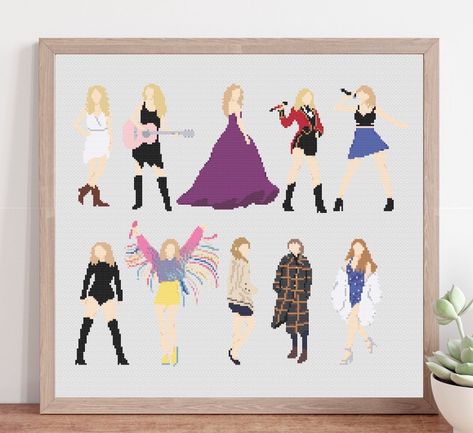 Music Cross Stitch Subversive Cross Stitch Pattern Sassy - Etsy Lithuania Taylor Swift Cross Stitch, Music Cross Stitch, Sassy Cross Stitch, Cross Stitch Music, Evermore Taylor Swift, Subversive Cross Stitch Patterns, Stencil Patterns Templates, Taylor Swift Evermore, Taylor Swift Sticker