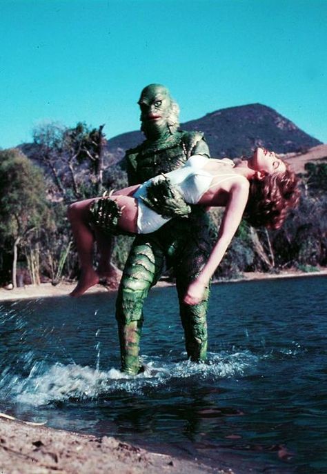 Creature from the Black Lagoon. Science Fiction Movie Posters, Julie Adams, Universal Studios Monsters, Creature From The Black Lagoon, The Black Lagoon, Science Fiction Movie, Famous Monsters, Classic Horror Movies, Black Lagoon