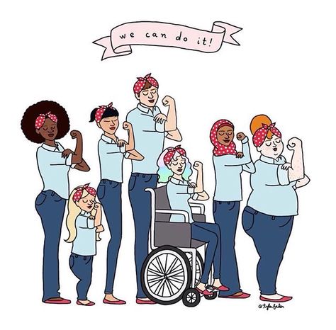 Intersectional Feminism: What It Is And Why We Need It For A Truly Gender Equal World Equal Rights, Feminist Art, Feminist Af, 디즈니 캐릭터, Feminist Quotes, Intersectional Feminism, Gender Equality, We Can Do It, International Womens Day