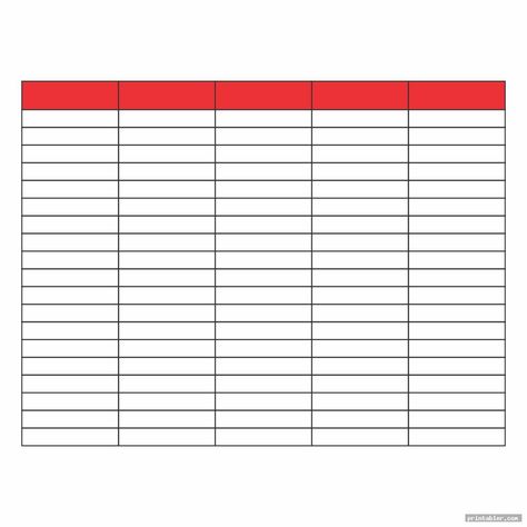 printable column template 5 columns image free - gridgit.com Column Paper Free Printable, Table Column Template, Blank Forms Free Printable, Printable Charts Templates, 5 Column Chart Template, Blank Spreadsheet Template Free Printable, Table Chart Design, Google Sheets Templates, Table Of Contents Template