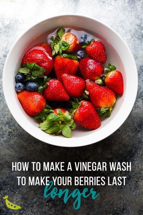 Berry Wash White Vinegar, Fruit Rinse White Vinegar, Vinegar Fruit Wash, Make Vinegar, Fruit Wash, Fruit Veggie Wash, Veggie Wash, How To Make Vinegar, Sweet Peas And Saffron