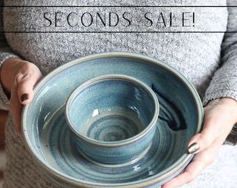 Ceramic Cutlery, Handmade Pottery Bowls, Beginner Pottery, Chip And Dip Bowl, Unique Pottery, Pottery Gifts, Functional Pottery, Pottery Crafts, Dip Bowl