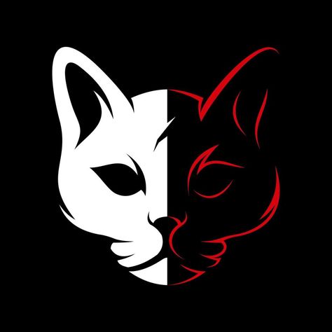 Cat Head Vector Logo Kawaii, Cat Face Sticker, Logo Gato, Logo Backgrounds, Cool Black Wallpaper, Evil Cat, Cat Sketch, Cat Vector, Angry Cat