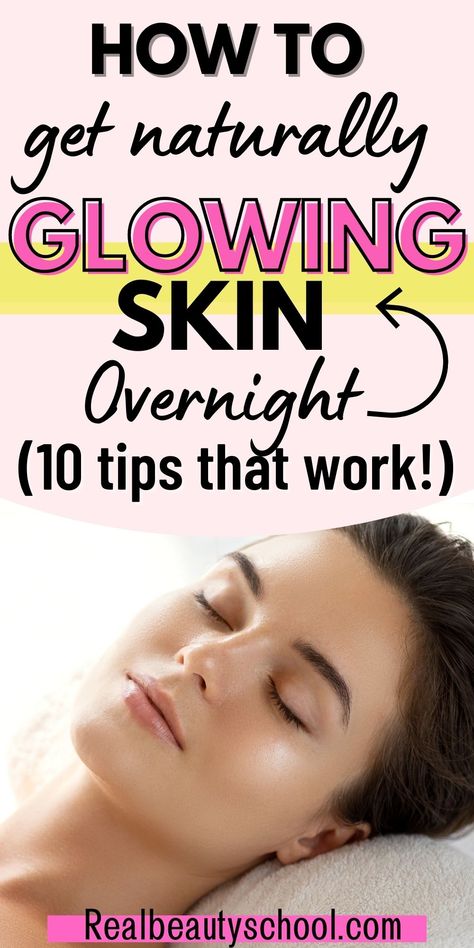 Glowing Skin Overnight, Remedies For Glowing Skin, Skin Face Mask, Get Glowing Skin, Natural Glowing Skin, Glow Skin, Skin Glowing, Skin Secrets, Glowy Skin