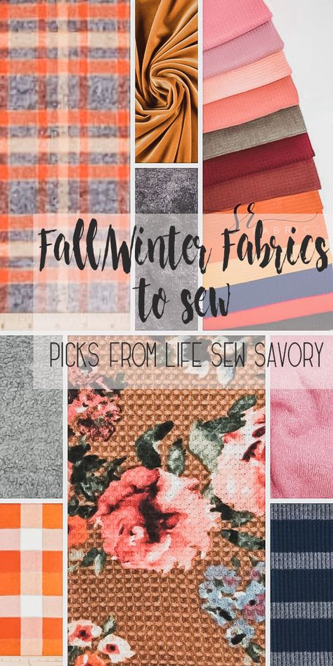 fall fabric winter fabric to sew for cozy cold weather sewing favorites from Life Sew Savory Girls Leggings Pattern, Flannel Sweater, Winter Sewing Projects, Winter Sewing, Fall Sewing, Diy Sweater, Holiday Sewing, Diy Bricolage, Winter Fabric