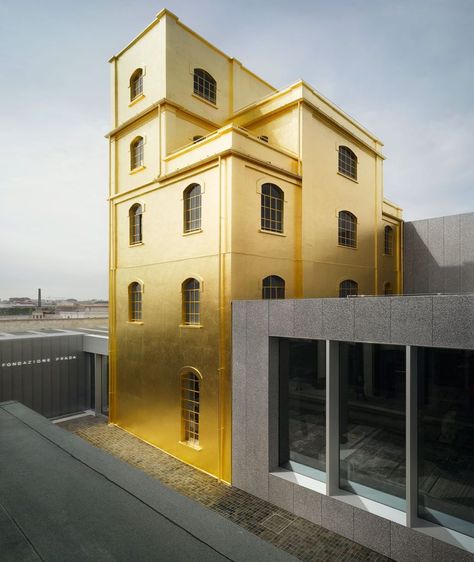 Behind the Building: The Fondazione Prada by OMA Deconstructivism, Rem Koolhaas, Oma Architecture, Prada Art, Fondazione Prada, Interior Design Sketches, Modern Office Design, Louise Bourgeois, Famous Architects