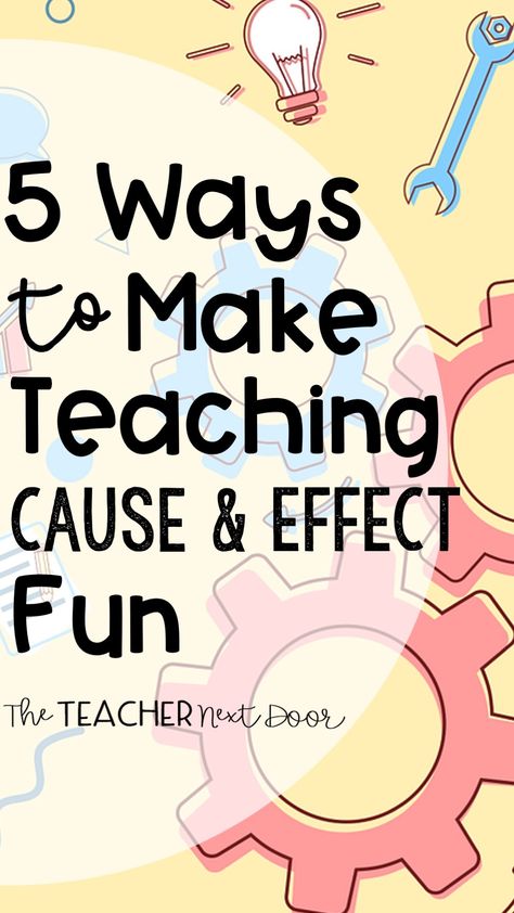 Do you students need more cause and effect practice? Are you looking for a few ways to make it a bit more fun? This post has a variety of teaching tips that are easy to implement and oh so effective. Whether you teah reading in a Reading Workshop model, guided reading, or use another method, you'll find these tips valuable for your upper elementary students. Click on the link to read more! Fun Cause And Effect Activities, Teaching Cause And Effect, Cause And Effect 3rd Grade, Esl Elementary, Cause And Effect Activities, Reading Test Prep, Kid Science, Reading Graphic Organizers, Fiction Text