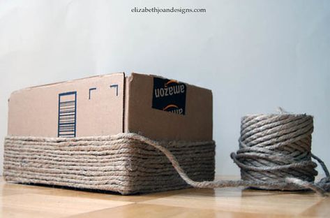 Diy Storage, Diy Slinger, Úložný Box, Diy Casa, Diy Bricolage, Craft Storage, Diy Projects To Try, Cardboard Box, Craft Room