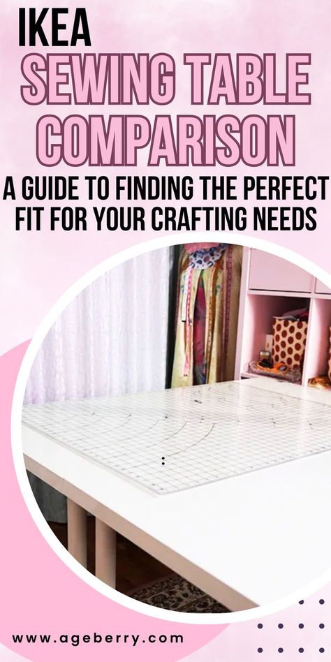 Discover the ultimate guide to finding the perfect IKEA sewing table for your crafting needs. Compare different models and features to make an informed decision when setting up your crafting space. Learn about the benefits of each table, from storage options to adjustable height settings. Find out which IKEA sewing table will best suit your workspace and sewing projects, whether you're a beginner or a seasoned pro. Sewing Table, Ikea Hack Sewing Table, Ikea Sewing Table, Sewing Room Table, Ikea Sewing Rooms, Sewing Machine Table Diy, Sewing Tables, Crafting Space, Diy Sewing Table