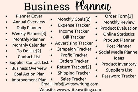 Business Planner Complete Steps! #plannersema Organisation, Beauty Business Plan Template, Business Binder Ideas, Business Planner Ideas, Small Business Binder, Small Business Planner Free Printables, Business Organization Ideas, Business Planner Free, Bookstore Business