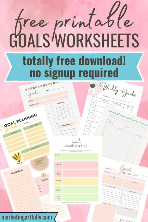 Goals Worksheet Printables Free, Free Goal Setting Worksheet Printables, Free Goal Planner Printables, Goal Planning Worksheet Free Printable, Smart Goals Worksheet Free Printable, Goal Printable Free, Goal Setting Worksheet Printables Free, Goals Printable Free, Goal Worksheet Printables