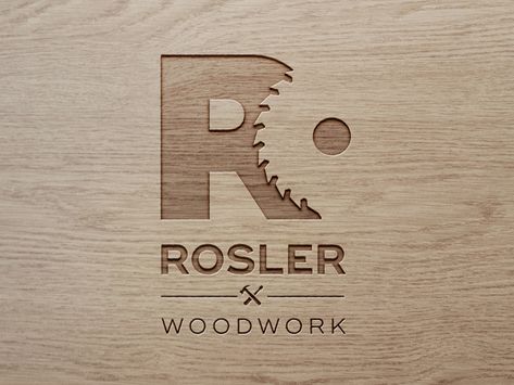 logo woodwork by Laura Rösler Woodwork Logo, Wood Logo Design, Woodworking Vise, Wood Logo, Woodworking Logo, Woodworking Bed, Furniture Logo, Construction Logo, Bold Logo