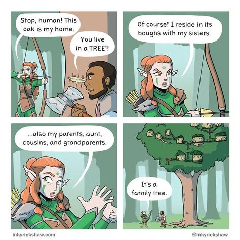 Dnd Comics, D D Funny, Storytelling Techniques, Dungeons And Dragons Memes, Dnd Funny, Funny Comic Strips, Deep Roots, Comics Story, Fantasy Comics