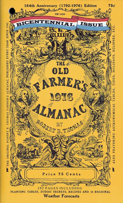 The Old Farmer's Almanac; Perfect for bathroom reading Farmers Almanac, Old Farmers Almanac, Seed Pack, Seed Catalogs, Love Garden, Grandmas House, Secret Recipe, Seed Packets, Good Ole