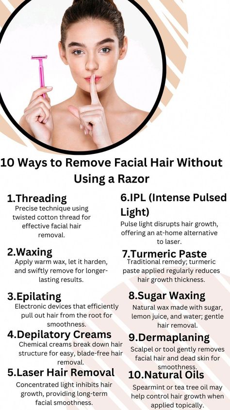 Natural facial hair removal