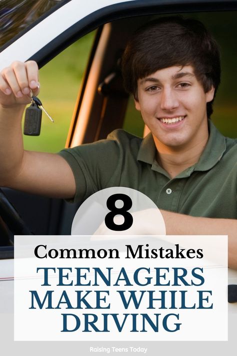 8 Common Mistakes Teen Drivers Make and How to Correct Them - Raising Teens Today Teen Driving Contract, Teen Driving, Student Driver, Drivers Ed, Every Teenagers, Drivers Education, Teen Driver, Smart Parenting, New Teen