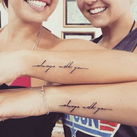 Tattoo Inspiration, Friendship Tattoos, Friend Tattoos Small, Wörter Tattoos, Meaningful Tattoos For Couples, Romantic Tattoo, Matching Best Friend Tattoos, Bestie Tattoo, Inspiration Tattoos