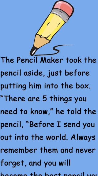 The Pencil Story, Parable Of The Pencil, Stories With Moral Lessons, Morals Quotes, Very Short Stories, Short Moral Stories, Funny English Jokes, Inspirational Short Stories, English Short Stories
