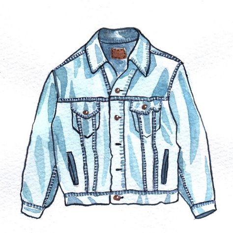 vintage denim jeans jacket mochni drawing Jean Jacket Illustration, How To Draw A Jean Jacket, Jeans Jacket Drawing, Jean Jacket Drawing, Denim Jacket Drawing, Denim Jacket Illustration, Denim Drawing, Drawing On Jeans, Jeans Illustration