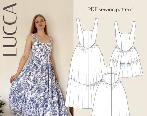 Schultzapparel - Etsy Sewing Dress Patterns, Sewing Projects Clothes, Couture Mode, B Cup, Diy Sewing Clothes, Vintage Inspired Dresses, Clothes Sewing Patterns, Diy Couture, Dress Sewing Pattern