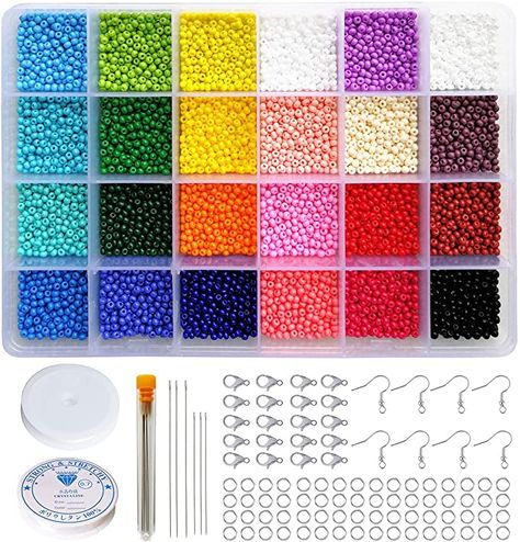 Jewelry Making Kits, Engagement Rings Affordable, Bead Charms Diy, Beaded Boxes, Jewelry Making Kit, Beading Needles, Bead Kits, How To Make Necklaces, Beaded Material