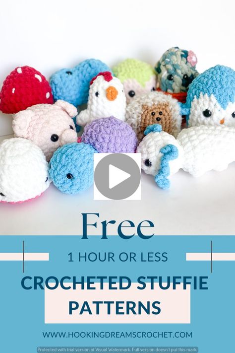 Amigurumi Patterns, Patchwork, Mushroom Crochet Pattern Free, Quick And Easy Crochet Patterns, Mushroom Patterns, Crochet Craft Fair, Crochet Project Free, Crochet Hippo, Quick Crochet Projects