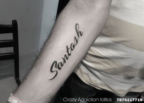 Name of Santosh tattoo by Rohit Panchal at CrazyAddictionTattoos Santosh Name Tattoo, Avatar Images, Tattoo Font, Name Tattoo Designs, Name Wallpaper, Picsart Background, Name Tattoo, Name Tattoos, Wallpaper 3d