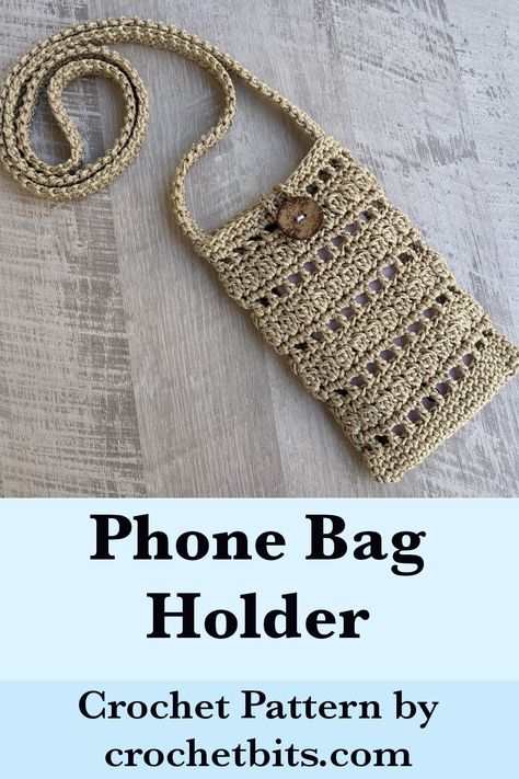 Crochet Phone Bag Holder Pattern Amigurumi Patterns, Crochet Phone Bag, Phone Bag Crochet, Easy Crochet Bag, Bag Holder Pattern, Phone Bag Pattern, Crochet Phone Cover, Smartphone Bag, Mobile Pouch