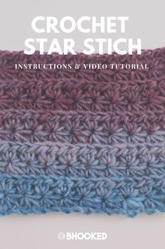 Amigurumi Patterns, Star Crochet Stitch, Crochet Star Stitch, Star Crochet, Crochet Star, Crochet Stitches Free, Crochet Knit Stitches, Crochet Tips, Crochet Stars