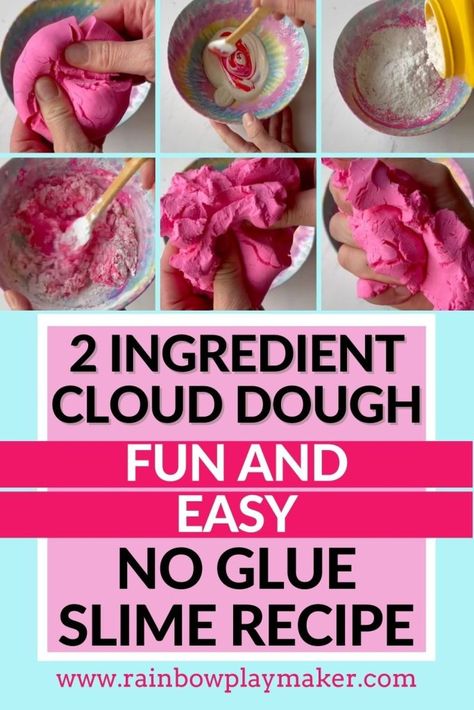 Cloud Crafts For Toddlers, Fluffy Slime No Glue, Cloud Crafts, How To Make Toothpaste, Cloud Fluff, Best Fluffy Slime Recipe, Fabulous Desserts, Fluffy Slime Recipe, How To Make Clouds