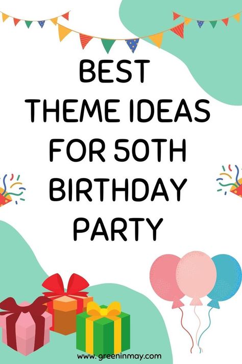 Life Begins at 50: Exciting Birthday Party Themes for Adults Birthday Parties For Adults, Birthday Party Themes For Adults, 50th Birthday Celebration Ideas, Birthday Party For Adults, Party Themes For Adults, 50th Birthday Party Themes, Party For Adults, Best Themes, Adult Party Themes