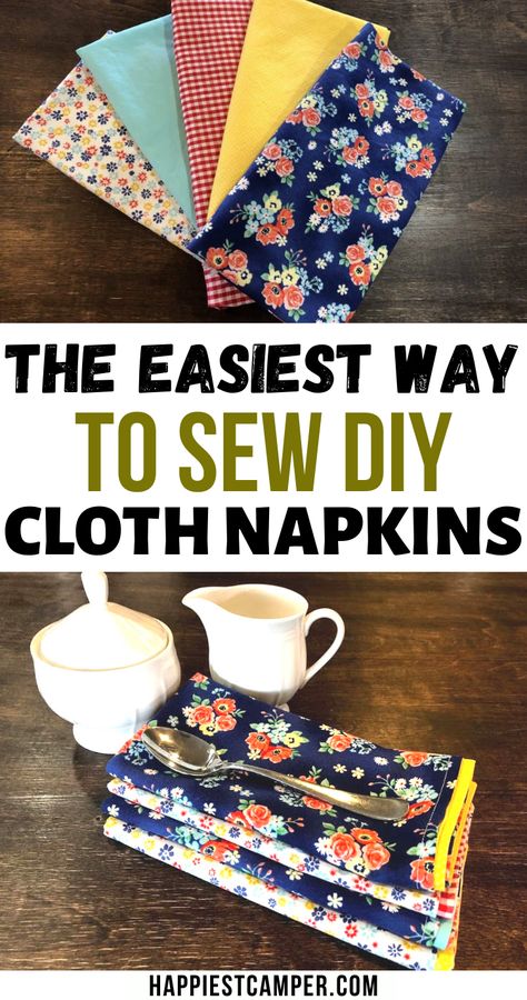 Diy Cloth Napkins, Cloth Napkins Diy, Paper Rabbit, Craft Ideas For Beginners, Sustainable Diy, Easy Paper Craft, Diy Napkins, Fabric Napkin, White Napkins