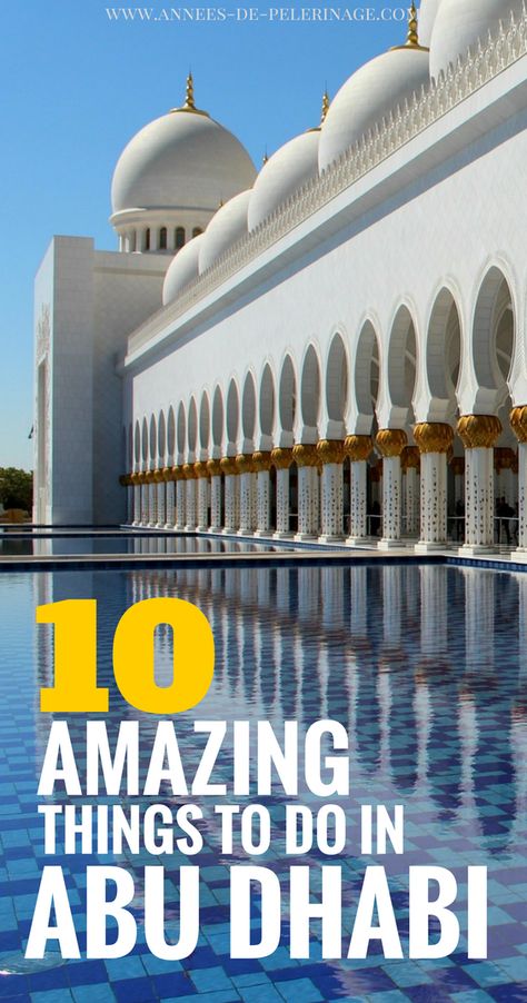 Things to do in Abu Dhabi. Everything you need to know about travel to Abu Dhabi and the UAE beyond. All the must-sees and tourist attractions in Abu Dhabi in one travel guide. Click for more Dubai Things To Do, Abu Dhabi Travel, Dubai Travel Guide, Dubai Vacation, Dubai Airport, Sheikh Zayed Grand Mosque, Ferrari World, Dubai Desert, Visit Dubai