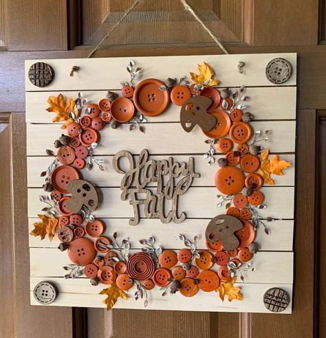 Upcycling, Fall Decor Diy Crafts, Fall Pumpkin Crafts, Fall Wood Crafts, Dollar Tree Fall, Fun Craft Ideas, Easy Fall Crafts, Fall Thanksgiving Decor, Fall Halloween Crafts