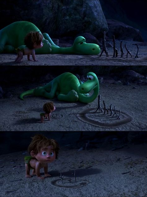 Disney Art, Disney Crossovers, Dinosaur Movie, Good Dinosaur, Fav Movies, The Good Dinosaur, Parallel Universe, Color Grading, Black Pearl