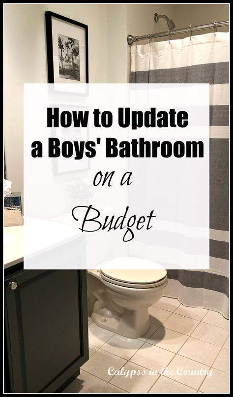 How to Decorate a boys bathroom on a budget Teenage Bathroom Decor Ideas, Guys Bathroom Ideas Modern, Bathroom Organization Men, Youth Bathroom Ideas, Guy Bathroom Decor, Fun Bathroom Decor Ideas, Men Bathroom Organization, Boy Bathroom Design, Kids Bathroom Inspiration