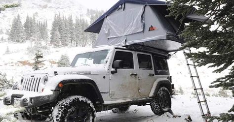 Top Five Gifts For Your Next Outdoor Trip #theshootinghouse Jeep Tent, Tepui Tent, California Beach Camping, Jeep Camping, Hors Route, Car Tent, Roof Tent, Car Camper, Campfire Cooking