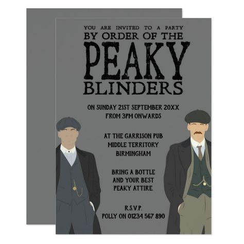 Peaky Themed Party Invitation , #AD, #Party#Invitation#created#Shop #Ad Thirty One Party, Peaky Blinder Party Decorations, Peaky Blinders Invitations, Thirty One Logo, Themed Party Invitations, Peaky Blinders Theme, 21st Invitations, 1920s Themed Party, Speakeasy Decor