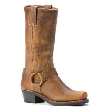 Frye. Love them! Frye Harness Boots, The Frye Company, Mid Boots, Harness Boots, Walk This Way, Goodyear Welt, Brushed Metal, Calf Boots, Buy Shoes