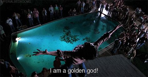 I am a golden God Russell Hammond, Visual Library, Epic Party, Summer Movie, Rolling Stones Magazine, 90s Movies, Movie Shots, Party Scene, I'm With The Band