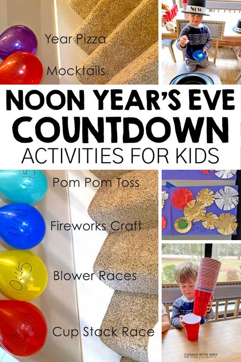 Madeleine, Easy Nye Activities For Kids, Nye With Young Kids, New Years Count Down Activities For Kids, New Years Kids Countdown, New Year Eve For Kids Activities, New Years Eve Kid Activities, New Year’s Eve Kid Activities, New Year’s Eve Movies For Kids