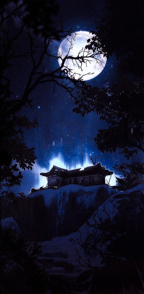 Night , moon , dark , wallpaper , fullmoon , blue , creepy , horror , wallpaper , nature , aesthetic Japan Moon Aesthetic, Blue Creepy Wallpaper, Moon In Dark Night, Blue Dark Wallpaper Aesthetic, Dark Blue Anime Aesthetic Wallpaper, Dark Horror Wallpaper Aesthetic, Moonlight Aesthetic Dark, Night Phone Theme, Dark Blue Moon Aesthetic