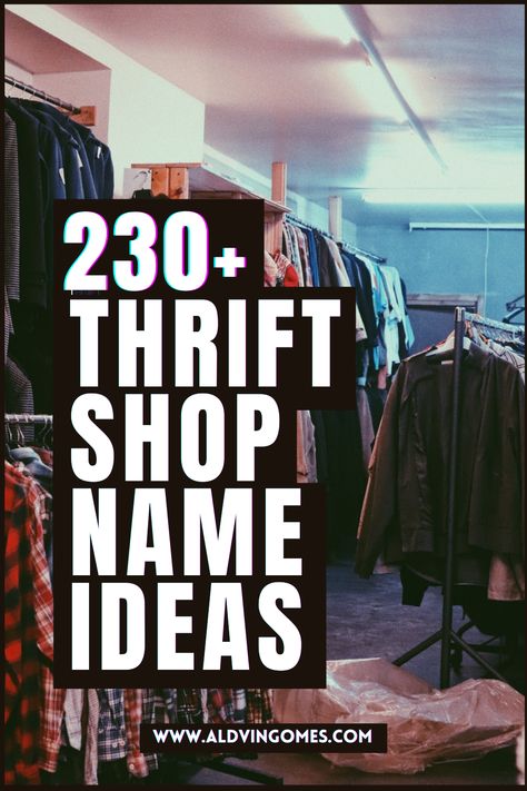 Planning to start a thrift shop? but stuck on finding good names? Here is the list of thrift shop names to grab for your business. thrift shop name ideas, thrift store name ideas, fun thrift store name ideas. Thrift Clothes Shop Name Ideas, Names For Thrift Stores, Instagram Thrift Name Ideas, Aesthetic Thrift Store Names, Thrift Account Names, Second Hand Name Ideas, Online Thrift Shop Names Ideas, How To Start A Thrift Store Online, Thrift Store Theme Party Outfit