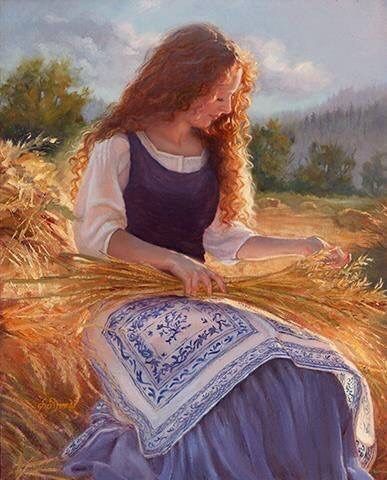 Femininity in this modern age is either ridiculed or redefined… قلعة هاول المتحركة, Traditional Femininity, Seni Pastel, Fields Of Gold, Images Esthétiques, Arte Fantasy, Classical Art, On The Ground, Beautiful Paintings