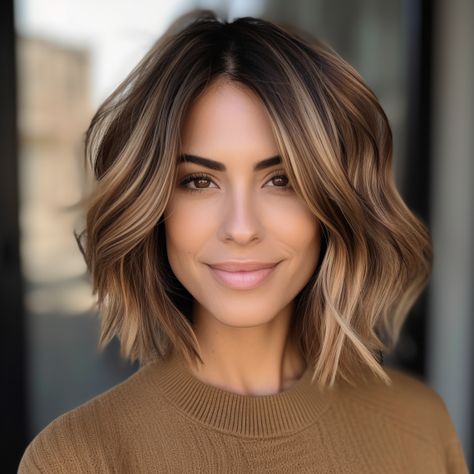 35 Gorgeous Caramel Balayage Highlights Ideas To Try Balayage Styles, Vlasové Trendy, Brunette Hair With Highlights, Caramel Balayage, Brunette Balayage Hair, Brown Hair Balayage, Hairstyles For Curly, Hair Affair, Balayage Brunette