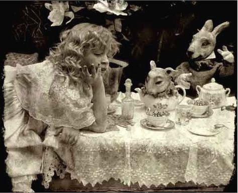 Alice In Wonderland Aesthetic, Follow The White Rabbit, Alice Liddell, Art Classique, Mad Tea Party, Mad Hatter Tea, Lewis Carroll, Adventures In Wonderland, Through The Looking Glass