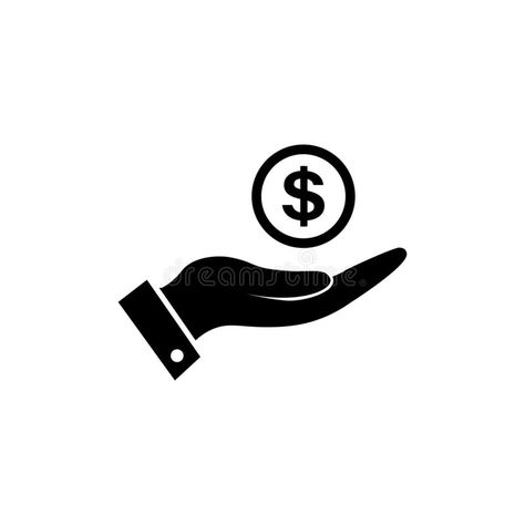 Vector money in hand icon in black. Money in hand icon. Simple black hand with m #Sponsored , #ad, #affiliate, #money, #Money, #Simple, #hand Money Logo Icons, Money In Hand, Money Icon, Hand Icon, Black Money, Money Icons, Black Illustration, Photoshop Design Ideas, Hands Icon