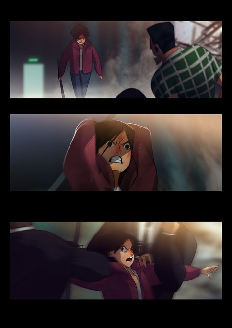 ArtStation - I Will Kill You, Jun Chiu Storytelling Drawing, Jun Chiu, Character Scene, Storyboard Ideas, Color Script, Graphic Novel Art, Short Comics, Comic Panels, Visual Development