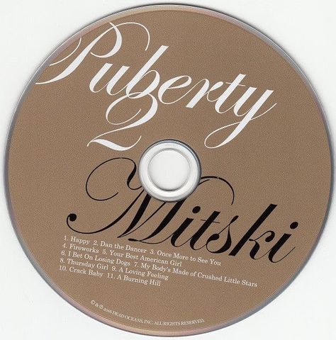 #mitski #cd #vinyl #mitski #aesthetic #widget #icon Mitski Puberty 2, Mitski Album, A Burning Hill, Puberty 2, I Bet On Losing Dogs, The Dancer, Losing A Dog, Phone Design, Brown Aesthetic